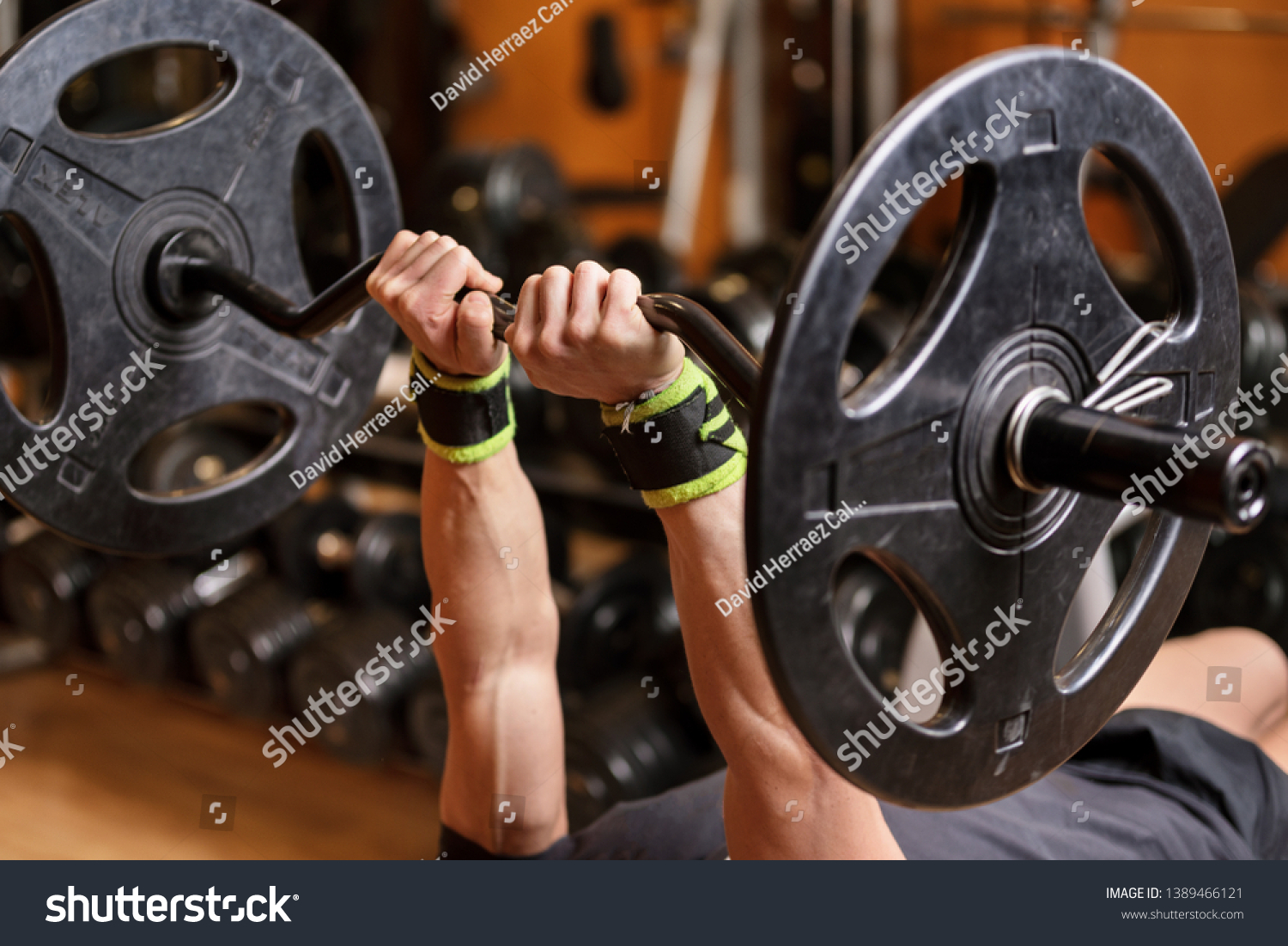 Handsome Young Muscular Man Close Doing Stock Photo Edit Now