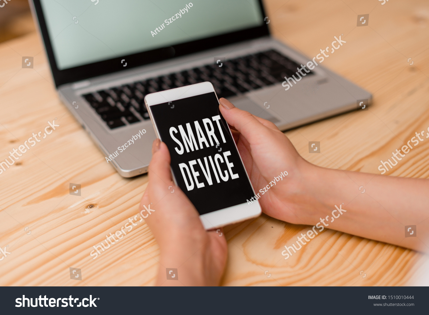 Handwriting Text Smart Device Concept Meaning Stock Photo Edit Now