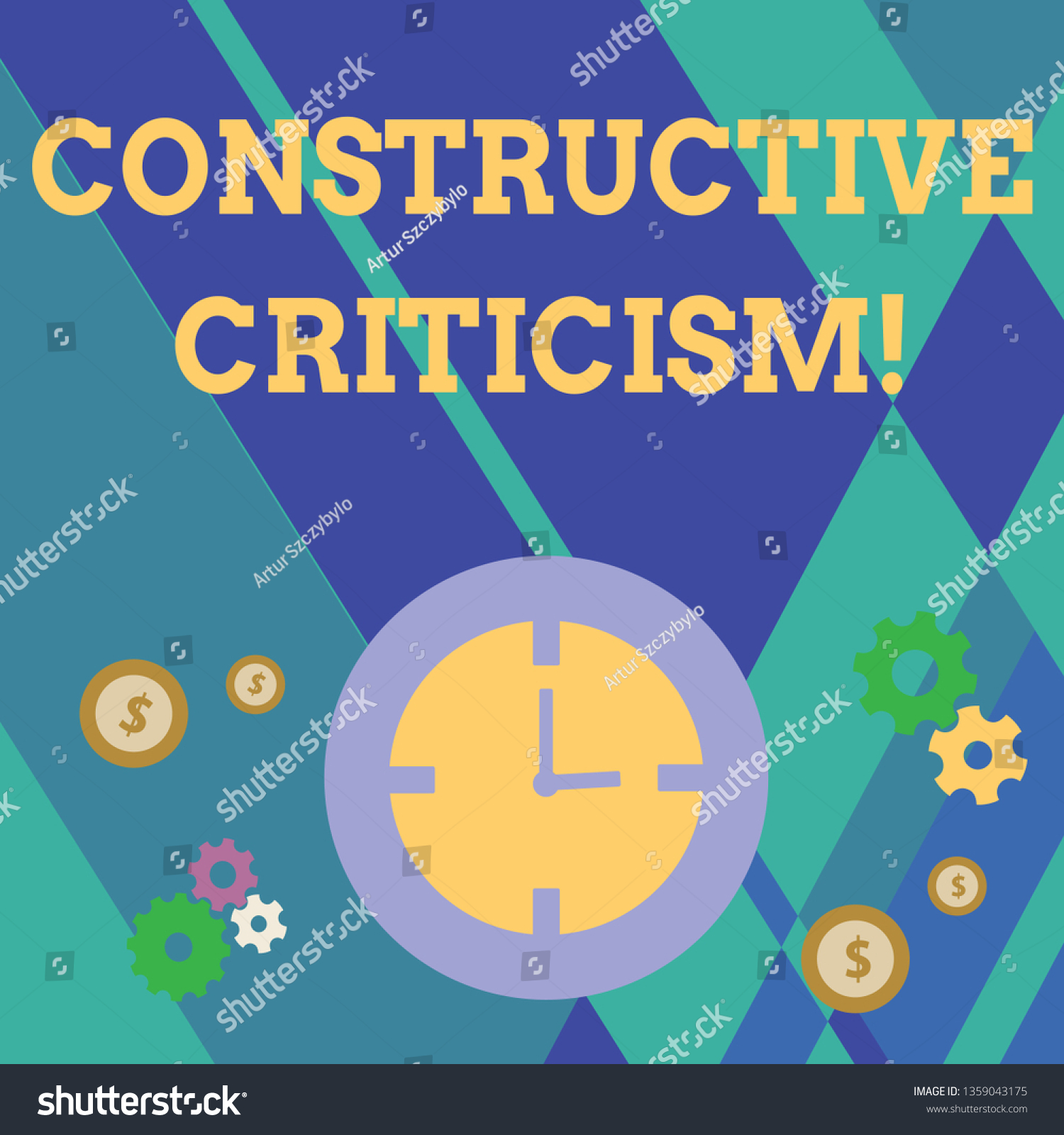 Handwriting Text Writing Constructive Criticism Concept Stock Illustration 1359043175