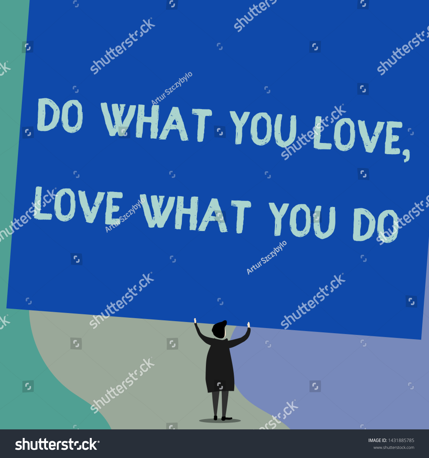 Handwriting Text Writing Do What You Stock Illustration