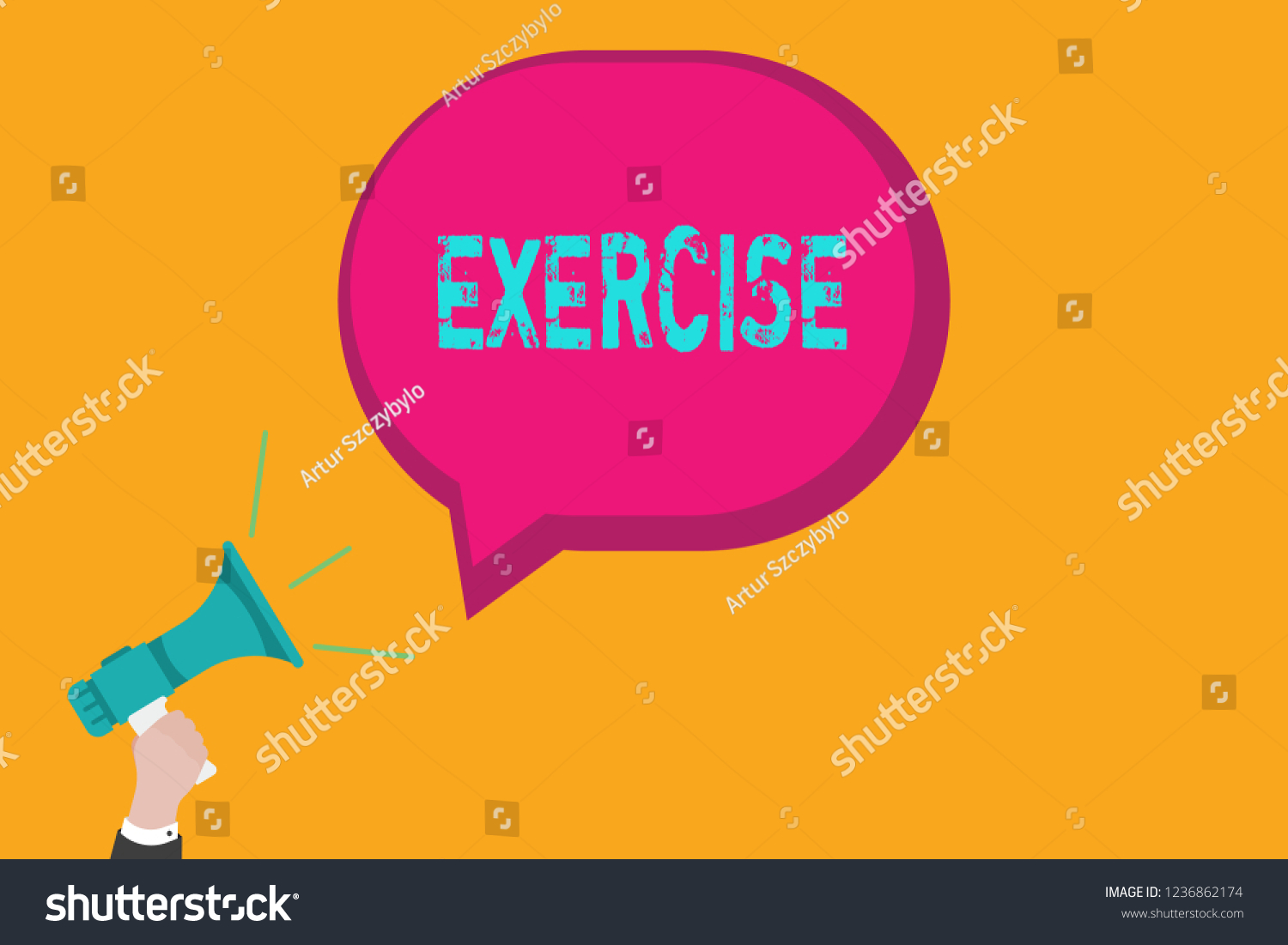 Handwriting Text Writing Exercise Concept Meaning Stock Illustration 1236862174