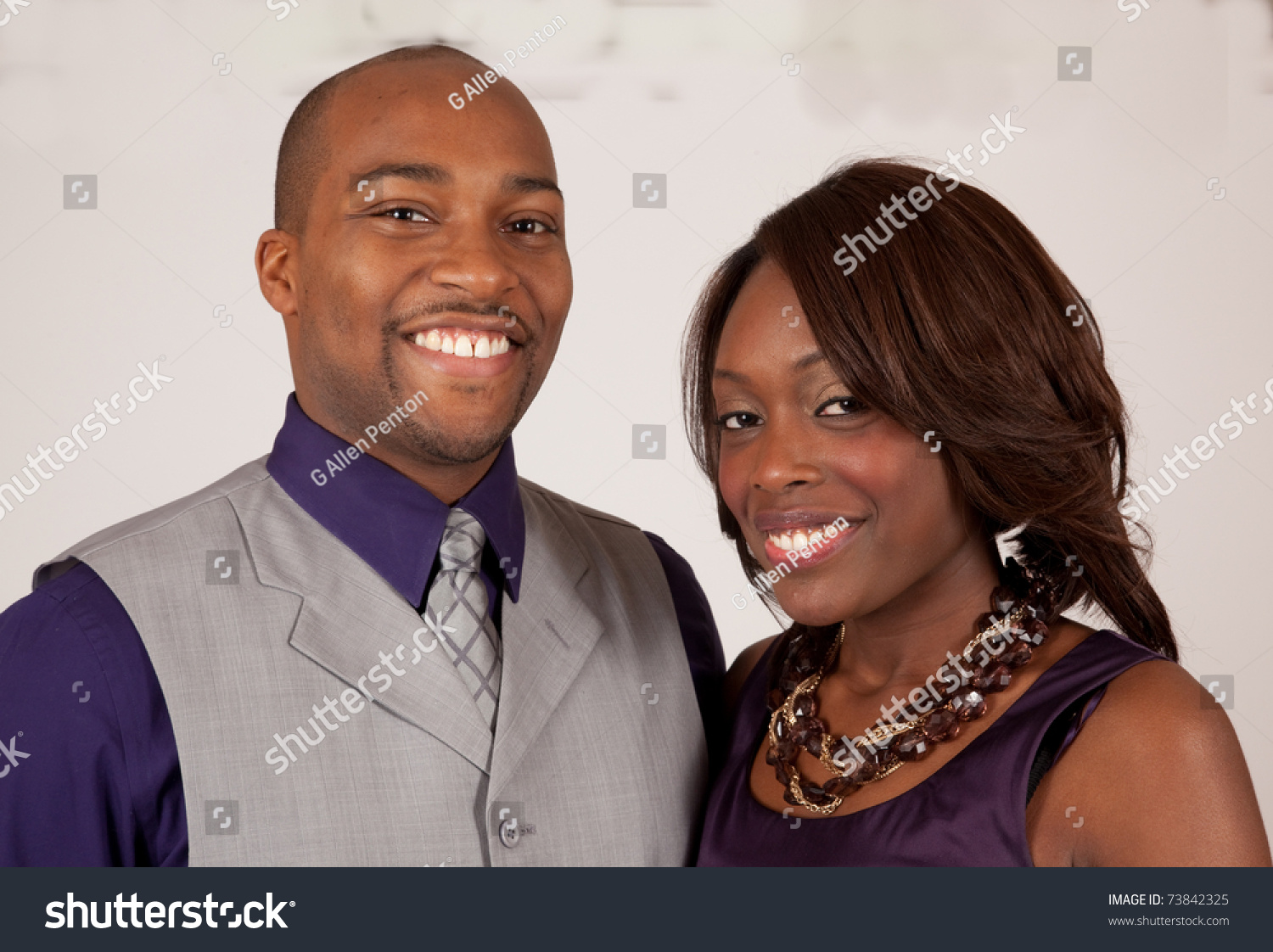 Happy African American Couple Smiling Together Stock Photo 73842325 ...