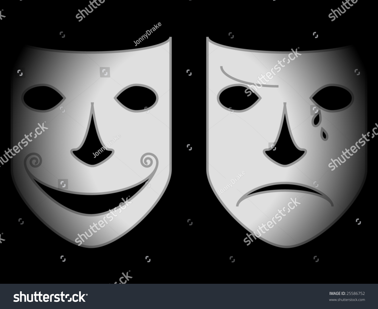 Happy And Unhappy Face Stock Photo 25586752 : Shutterstock