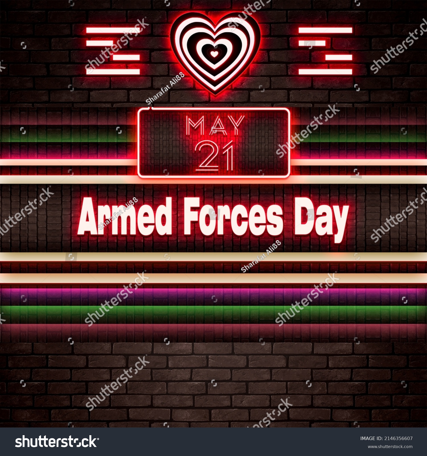 Happy Armed Forces Day May 21 Stock Illustration 2146356607 Shutterstock