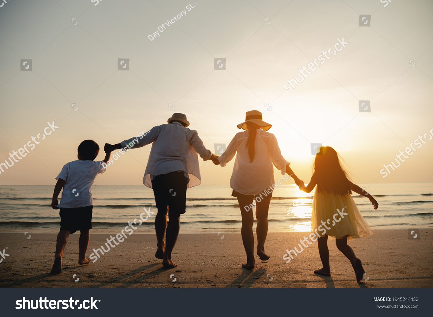 Happy Asian Family Having Fun On Stock Photo (Edit Now) 1945244452