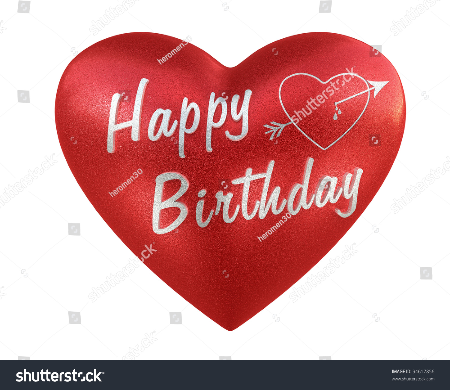 Happy Birthday Heart Clip Art