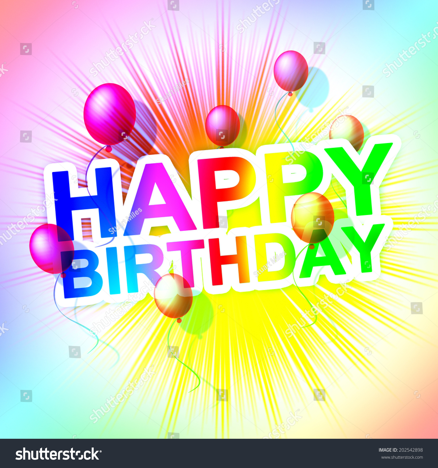 Happy Birthday Indicating Celebration Celebrate And Greeting Stock ...