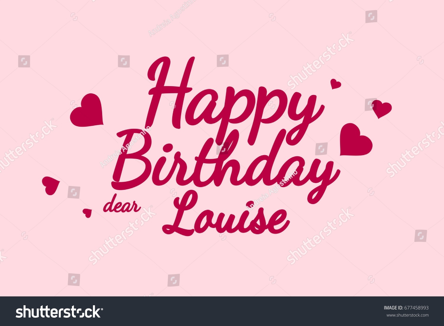 Illustration De Stock De Happy Birthday Louise Background Happy Birthday