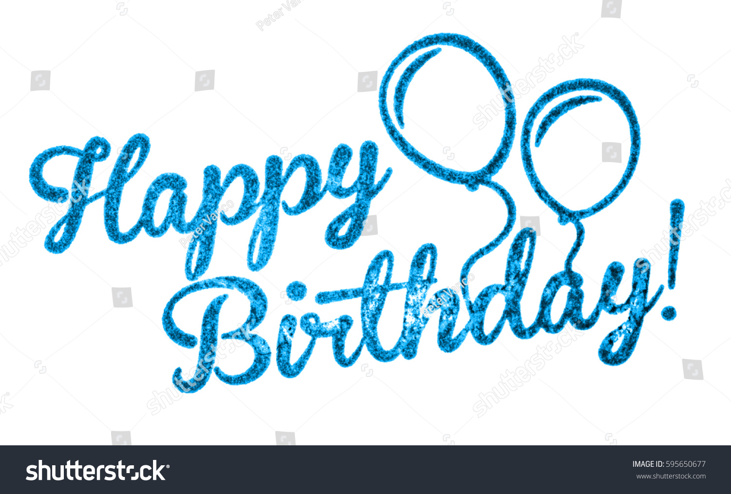 Happy Birthday Writing Rubber Stamp Imprint Stock Illustration