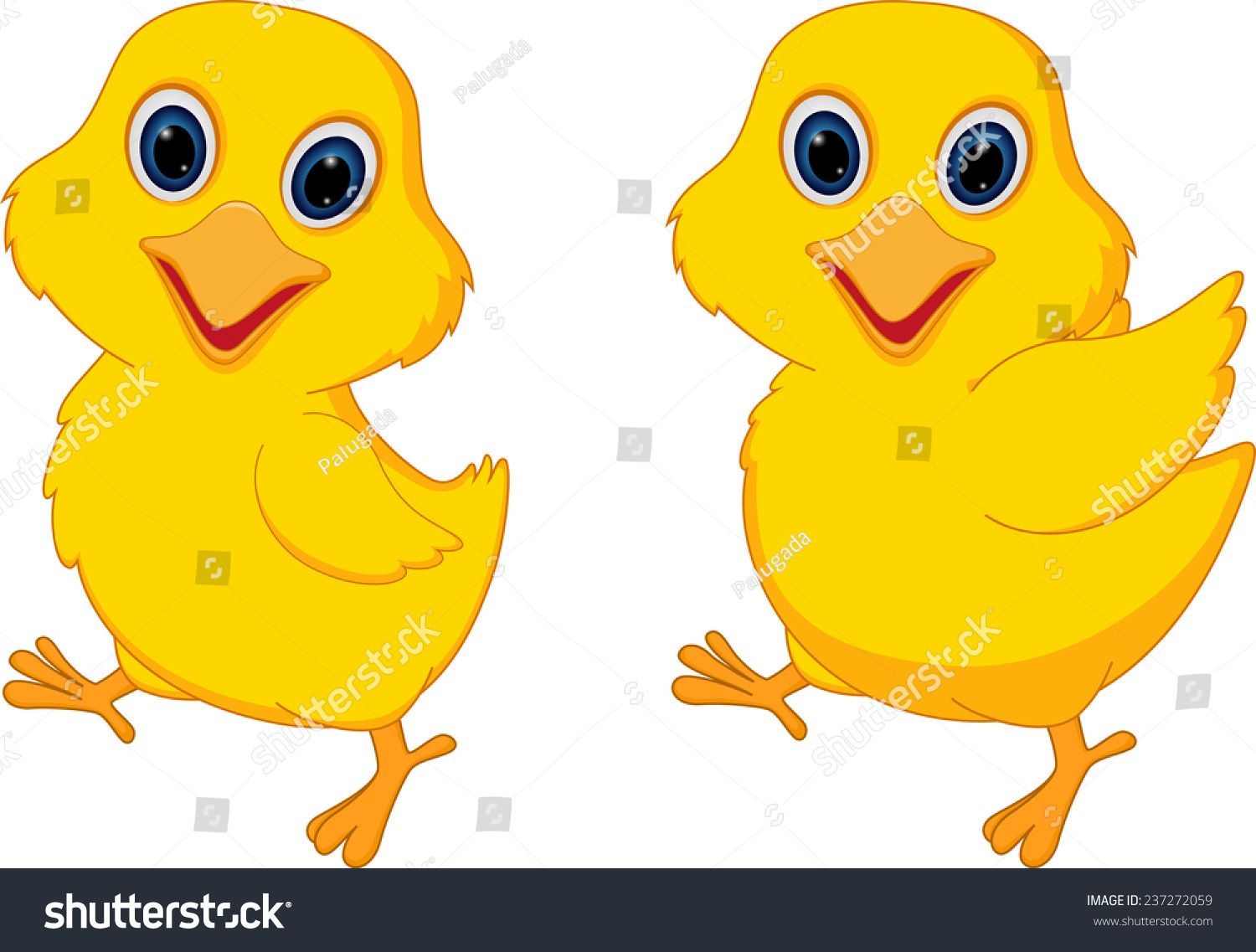 Happy Chick Cartoon Stock Illustration 237272059 - Shutterstock