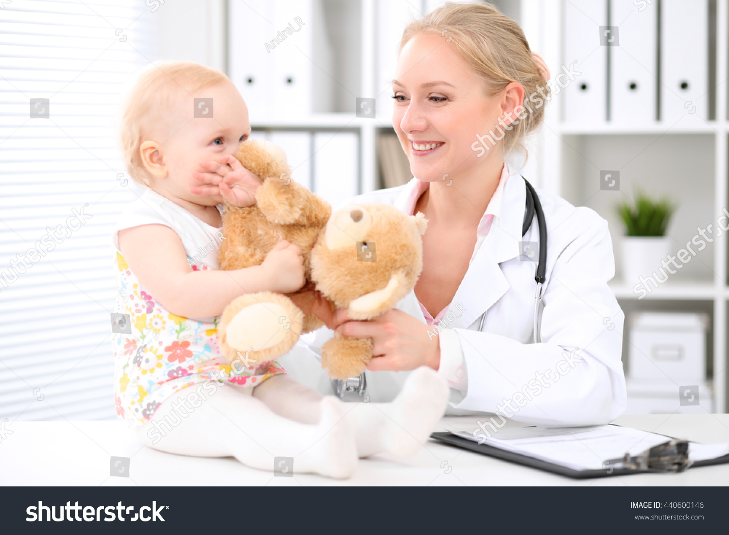 Happy Cute Baby After Health Exam Stock Photo 440600146 | Shutterstock