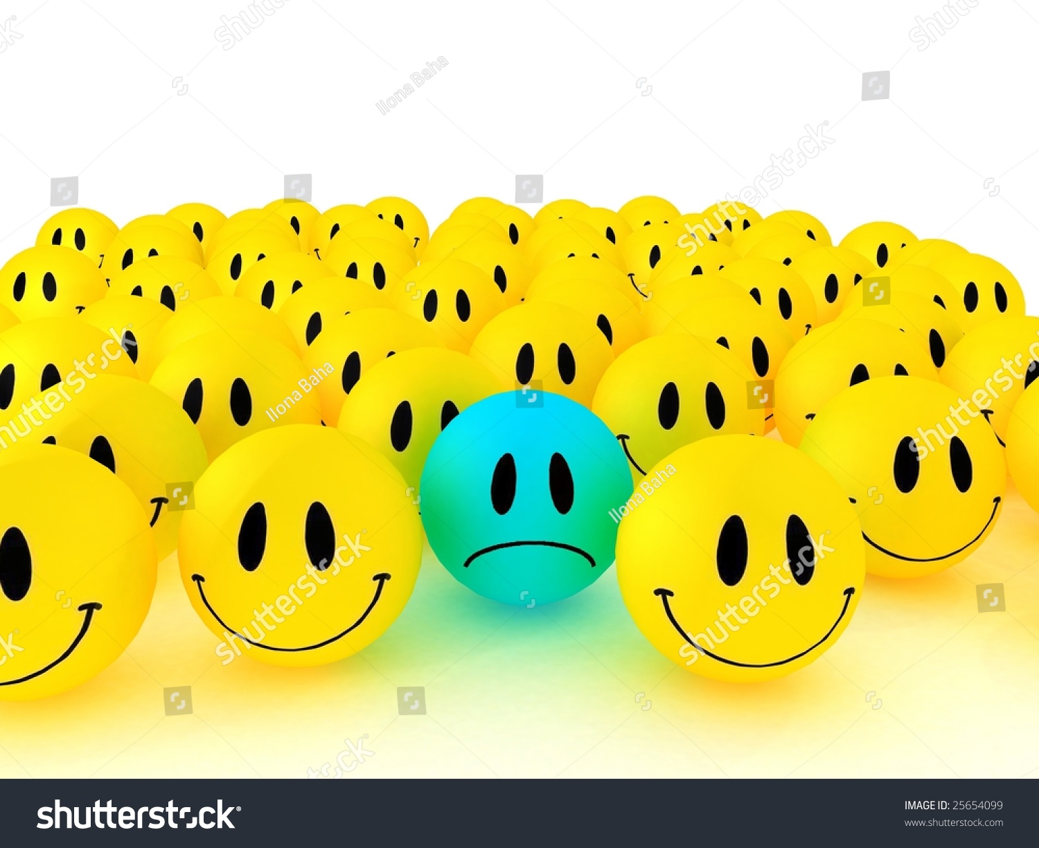Happy Faces Group. 3d Rendering Stock Photo 25654099 : Shutterstock
