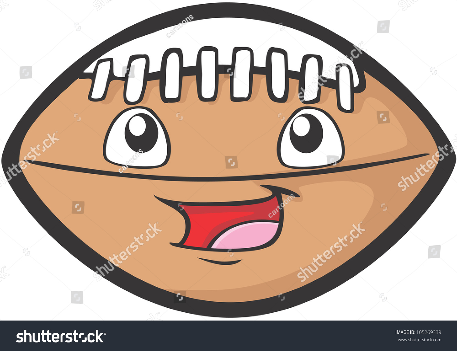 Happy Football Illustration - 105269339 : Shutterstock