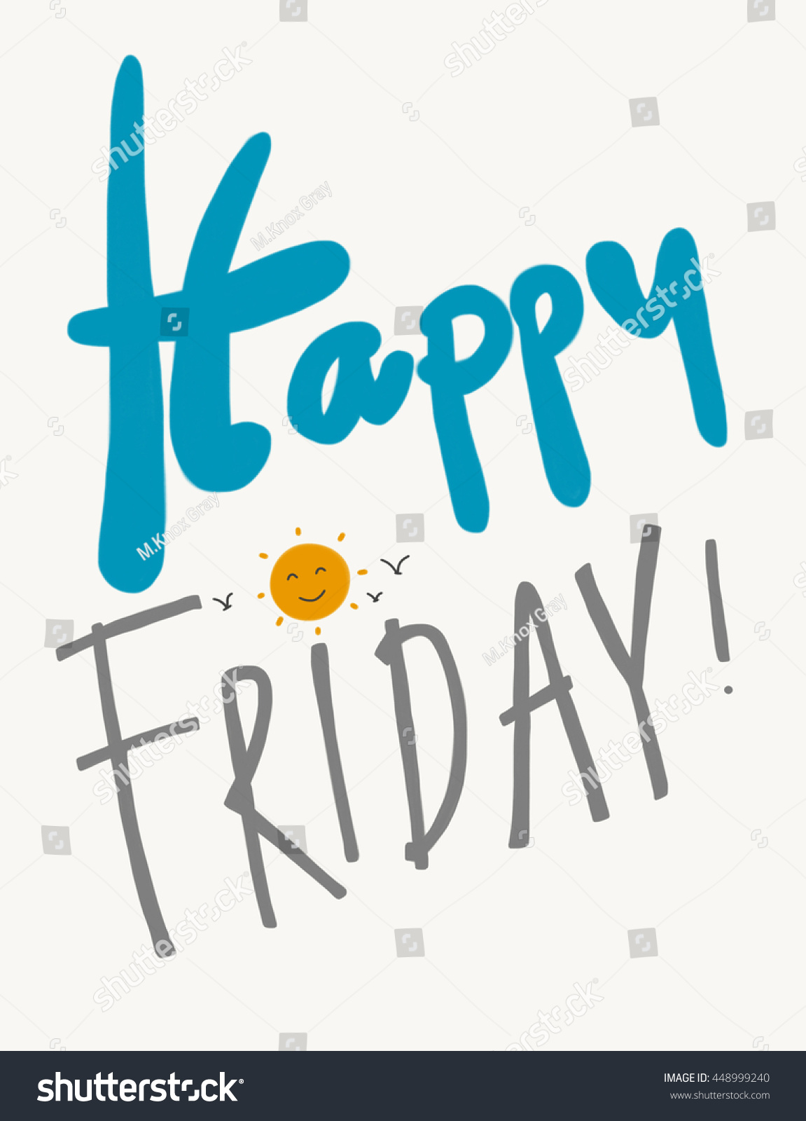 Happy Friday Illustration - 448999240 : Shutterstock