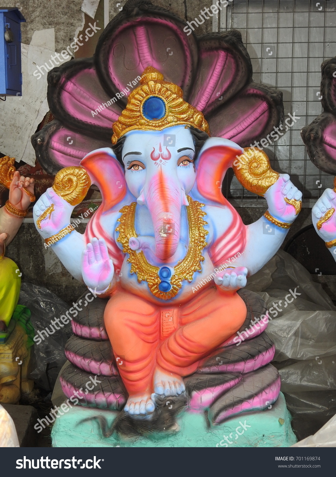 Happy Ganesh Chathurthi Indian Hindu God Stock Photo (Edit Now) 701169874