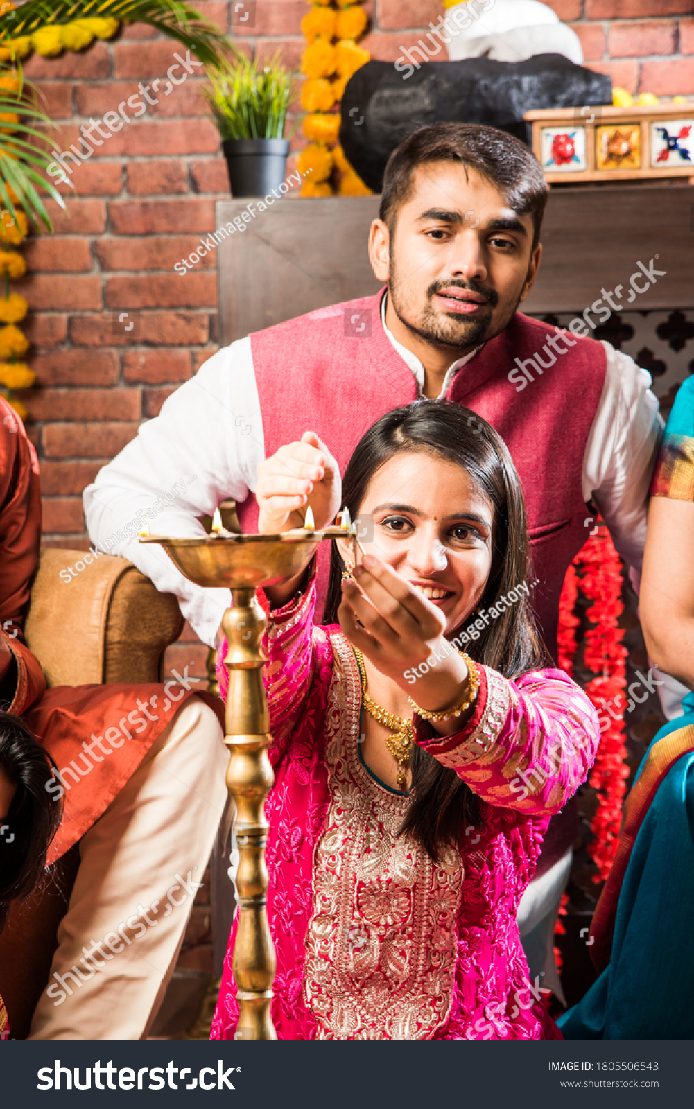 happy-indian-family-celebrating-ganesh-festival-stock-photo-edit-now