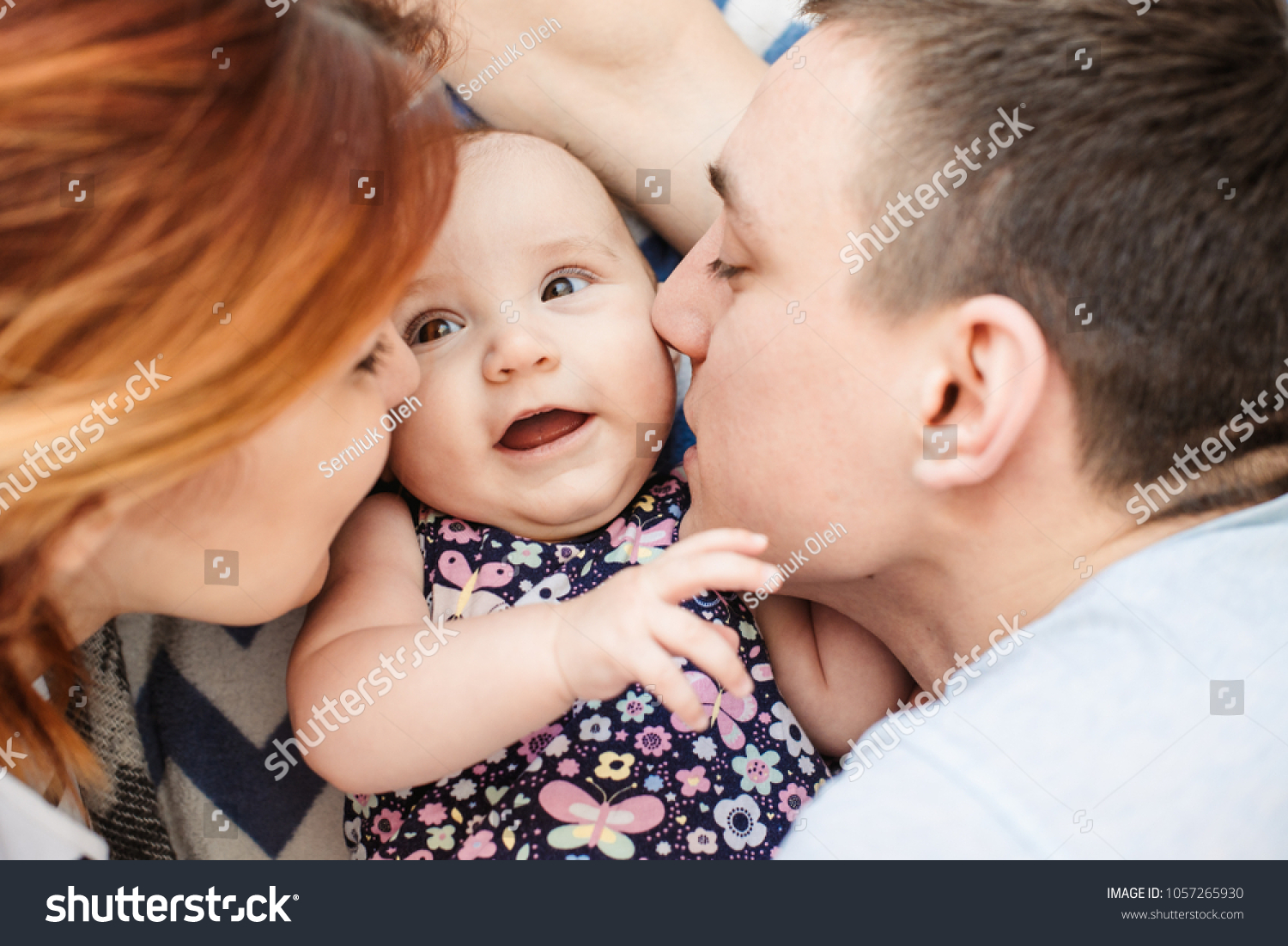 Happy Little Baby Parents Mom Dad Stock Photo Edit Now