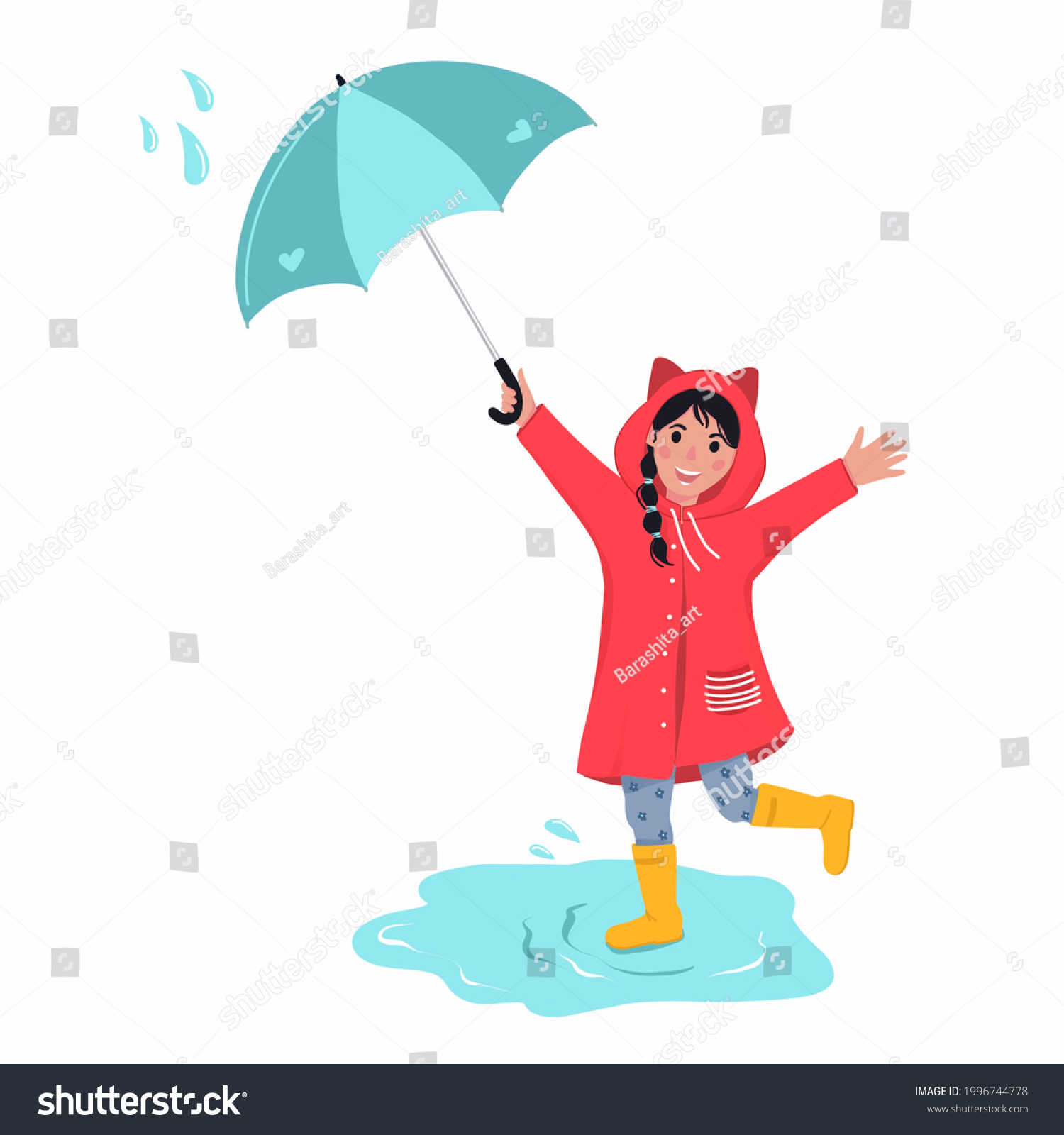 7,211 Children under rain Images, Stock Photos & Vectors | Shutterstock