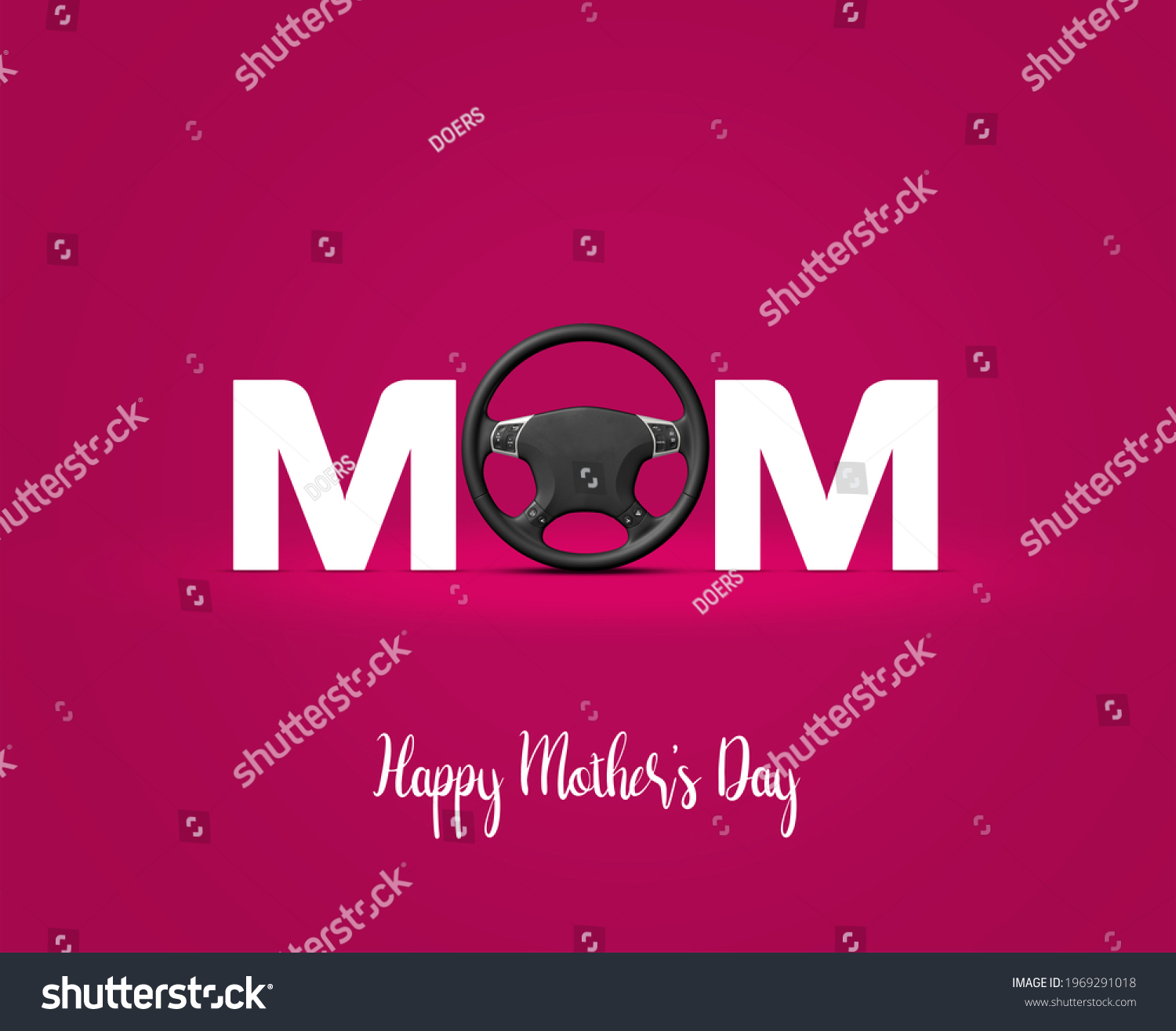 Happy Mothers Day Mothers Day Automobile Stock Illustration 1969291018 Shutterstock