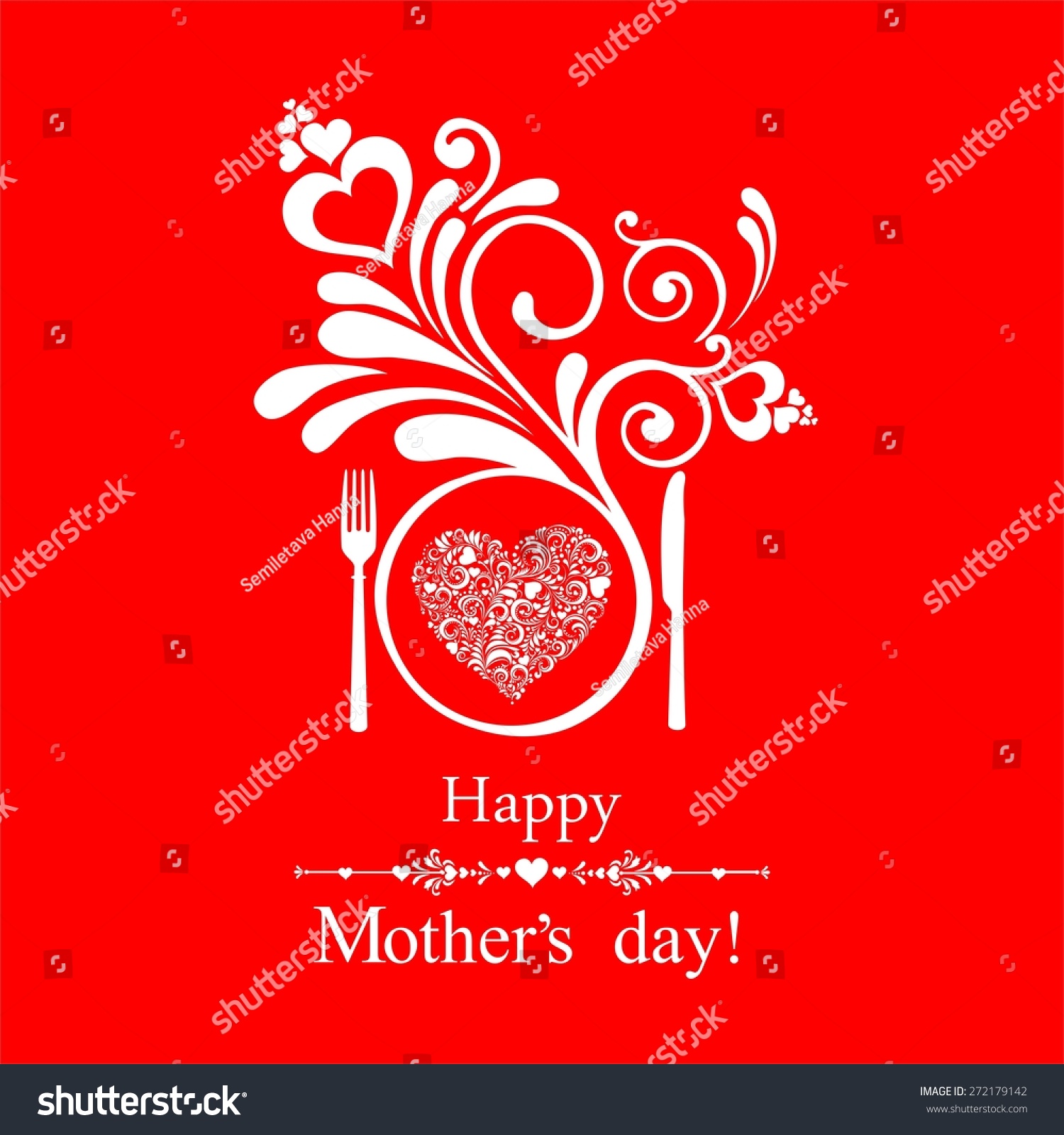 mothers day menu template