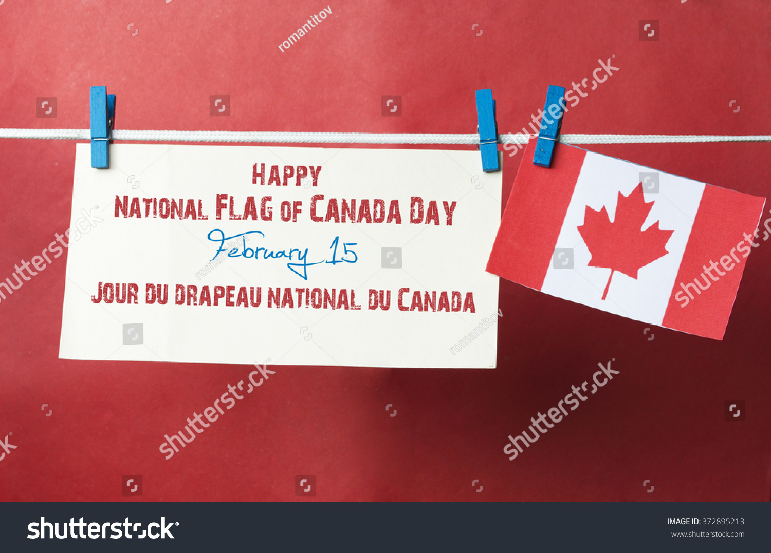 Happy National Flag Canada Day On Stock Photo (Edit Now) 372895213