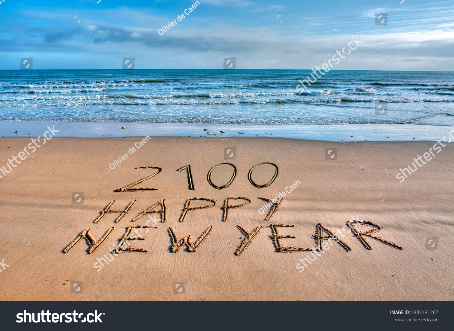 Happy New Year 2100 Stock Photo Edit Now