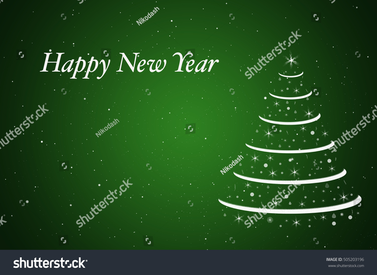 Happy New Year Card. New Year Greeting Card. Vector Illustration. - 505203196 : Shutterstock