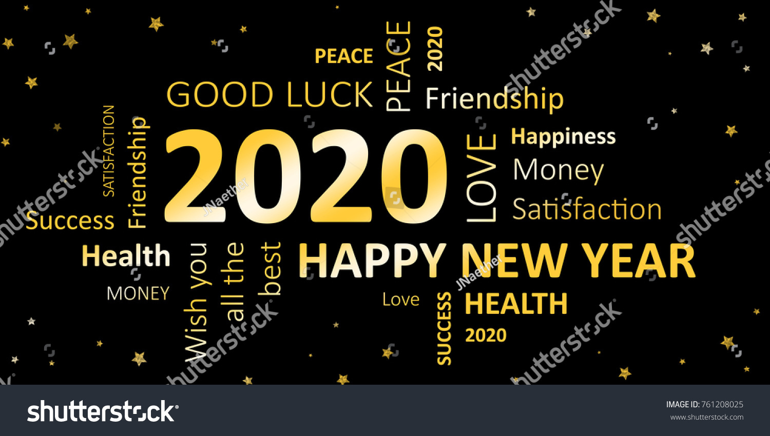 Eyeshadow brush set cheap Happy new year 2020 greeting card images
