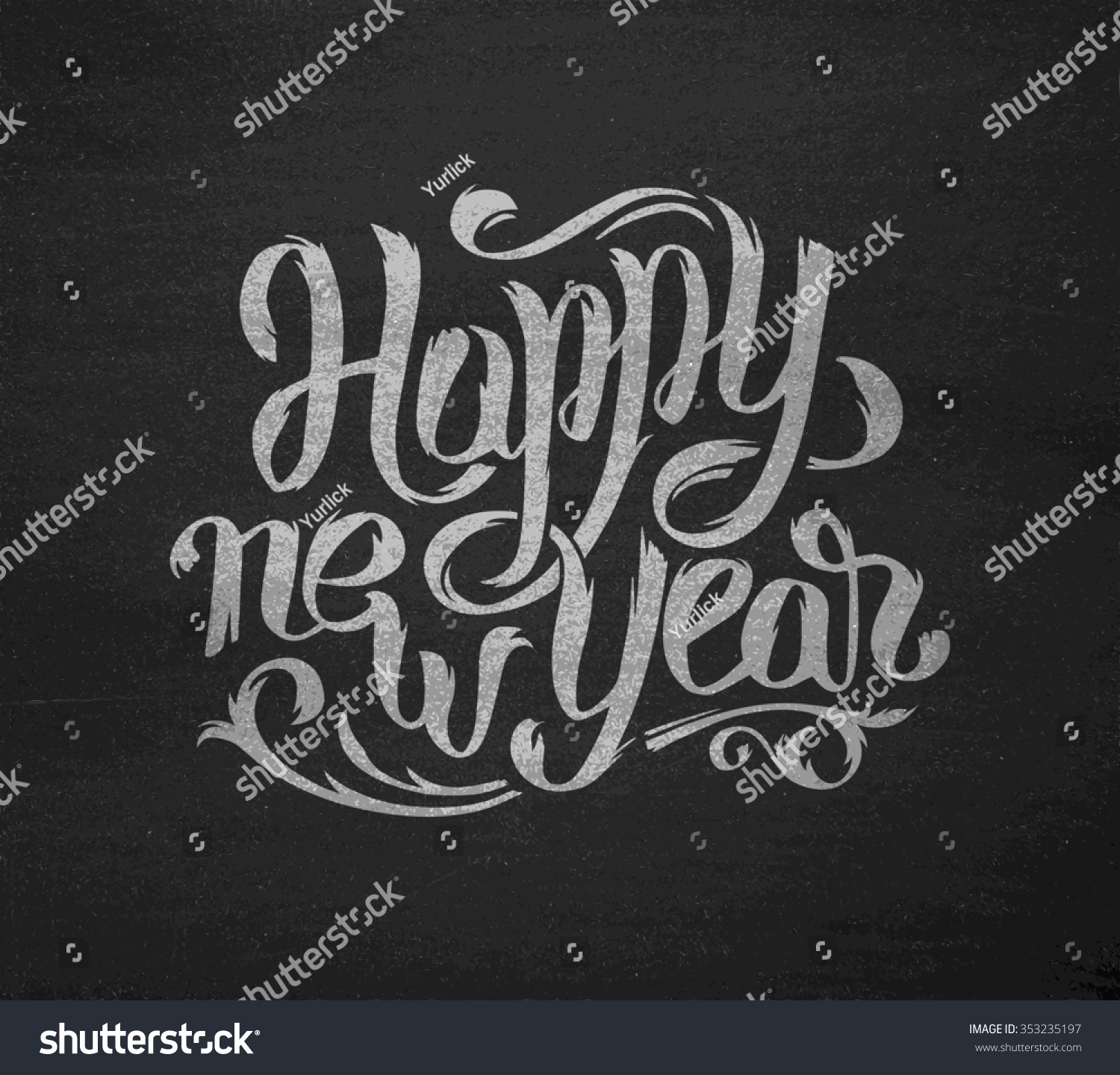 Happy New Year Greeting Card Design Stock Illustration 353235197