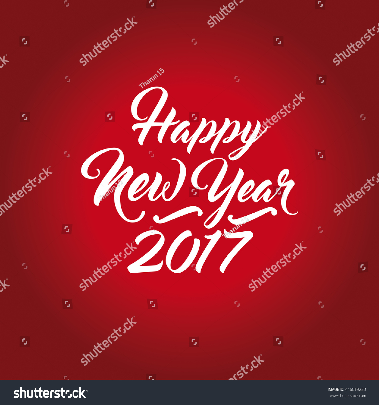 Happy New Year Numerals Handlettering Text Stock Illustration 446019220 - Shutterstock