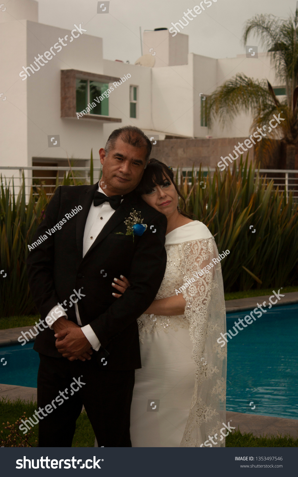 Happy Newlyweds Smile Making Their Dream Stock Photo Edit Now