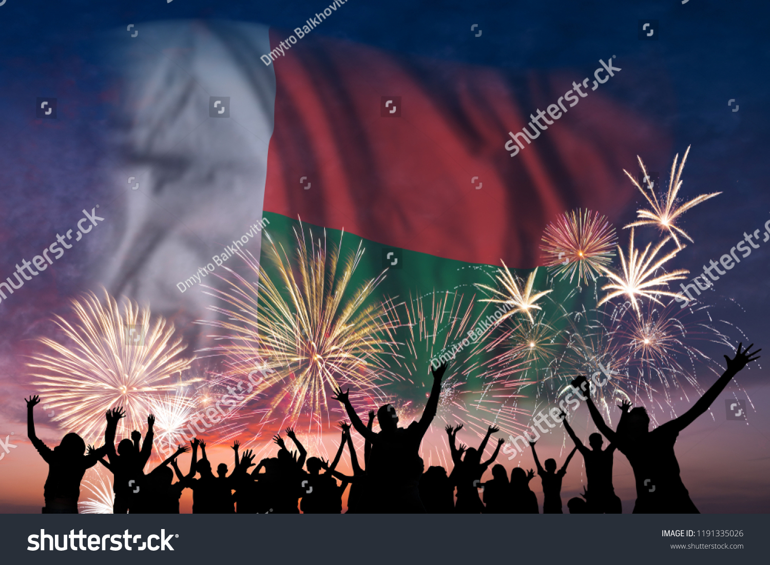 happy people looking holiday fireworks flag stock photo edit now fireworks with flag
