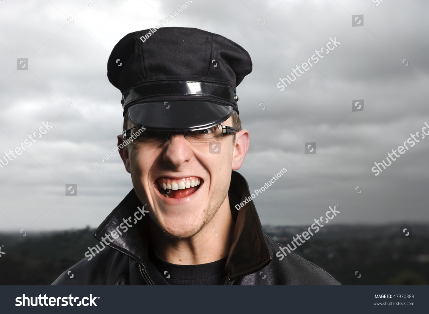 Happy Police Man Laughs Out Loud Stock Photo 47970388 : Shutterstock