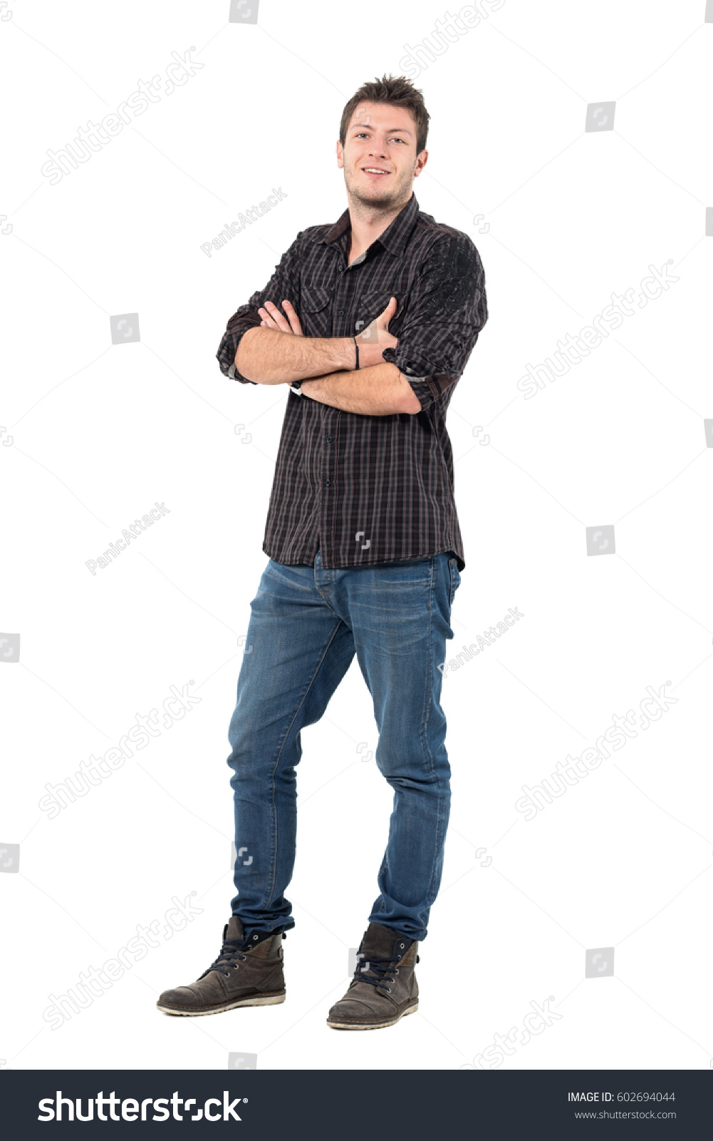 Happy Relaxed Man Smart Casual Clothing Stock Photo Edit Now