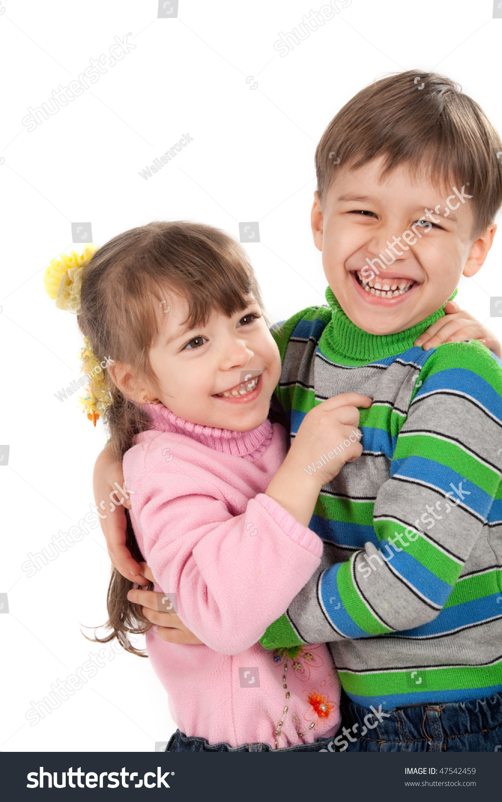 Happy Smiling Kids Hugging Each Other Stock Photo 47542459 : Shutterstock