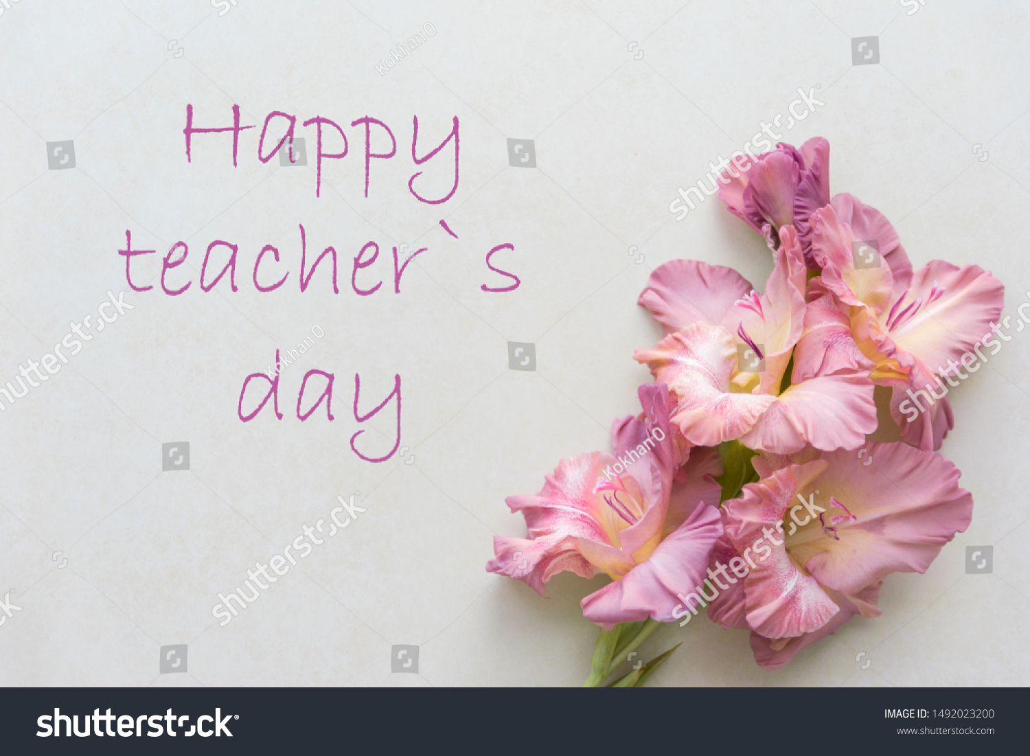 Happy Teachers Day Happy Teachers Day Stock Photo 1492023200 | Shutterstock