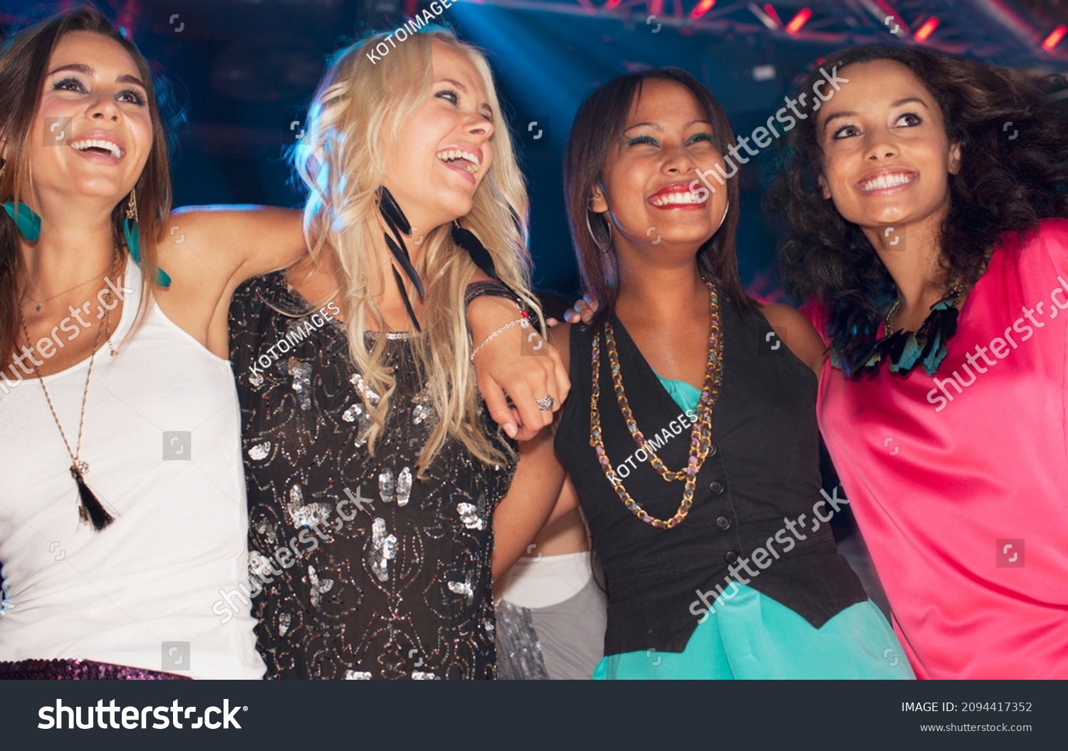 Happy Women Dancing Nightclub Stock Photo 2094417352 | Shutterstock