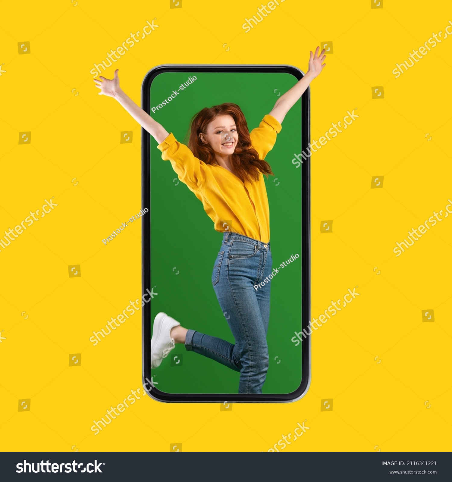 Jumping out of screen Images, Stock Photos & Vectors Shutterstock