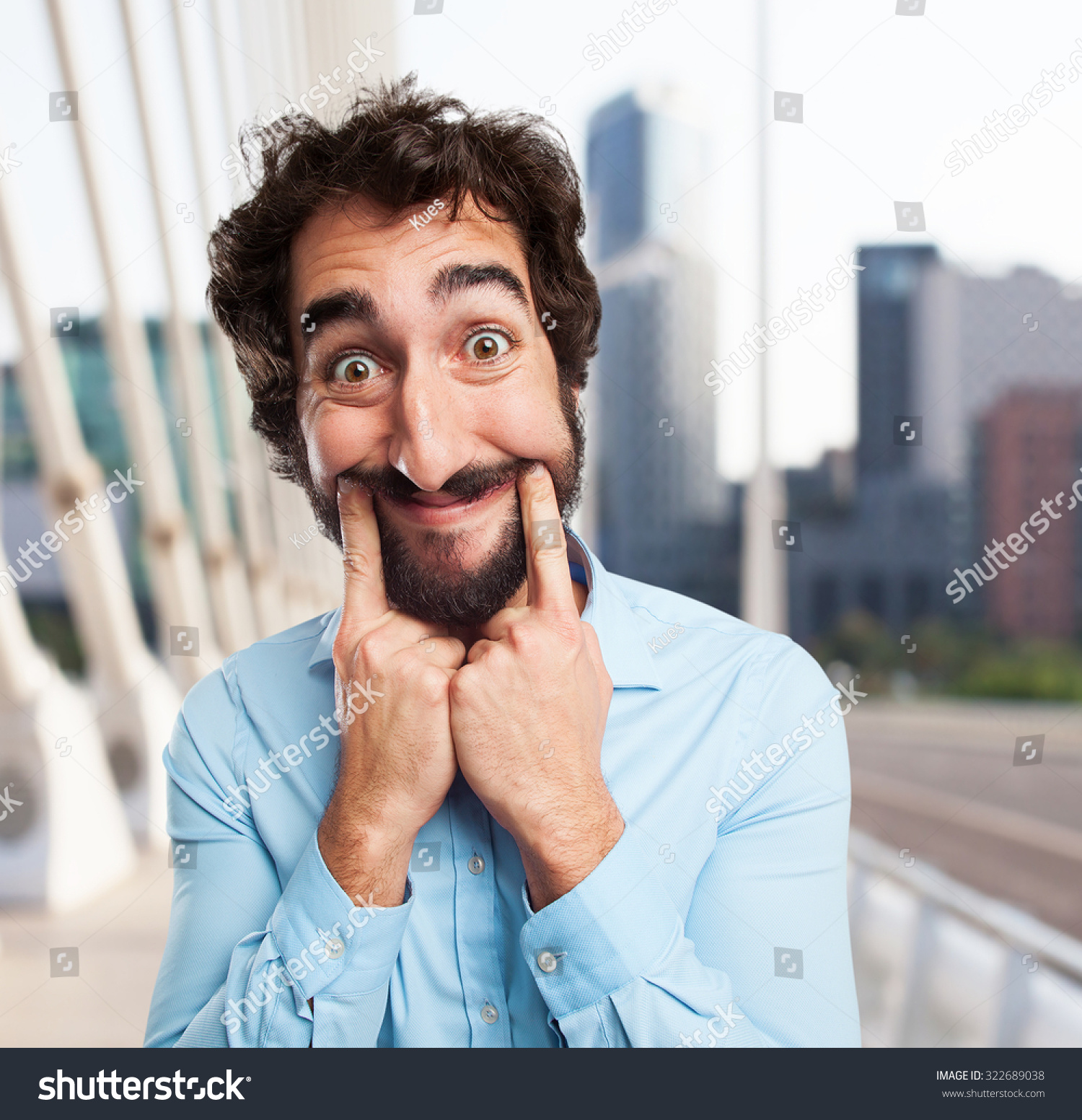 Happy Young Man Joking Stock Photo 322689038 Shutterstock