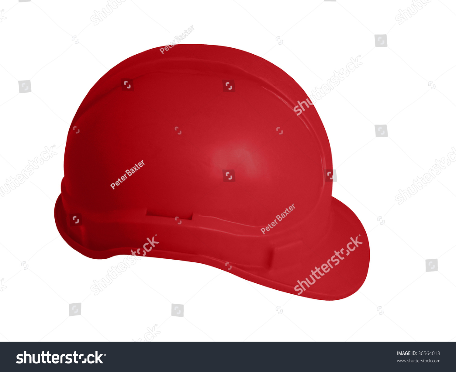 Hard Hat In Red For Rescue And Fire Fighters Stock Photo 36564013 ...