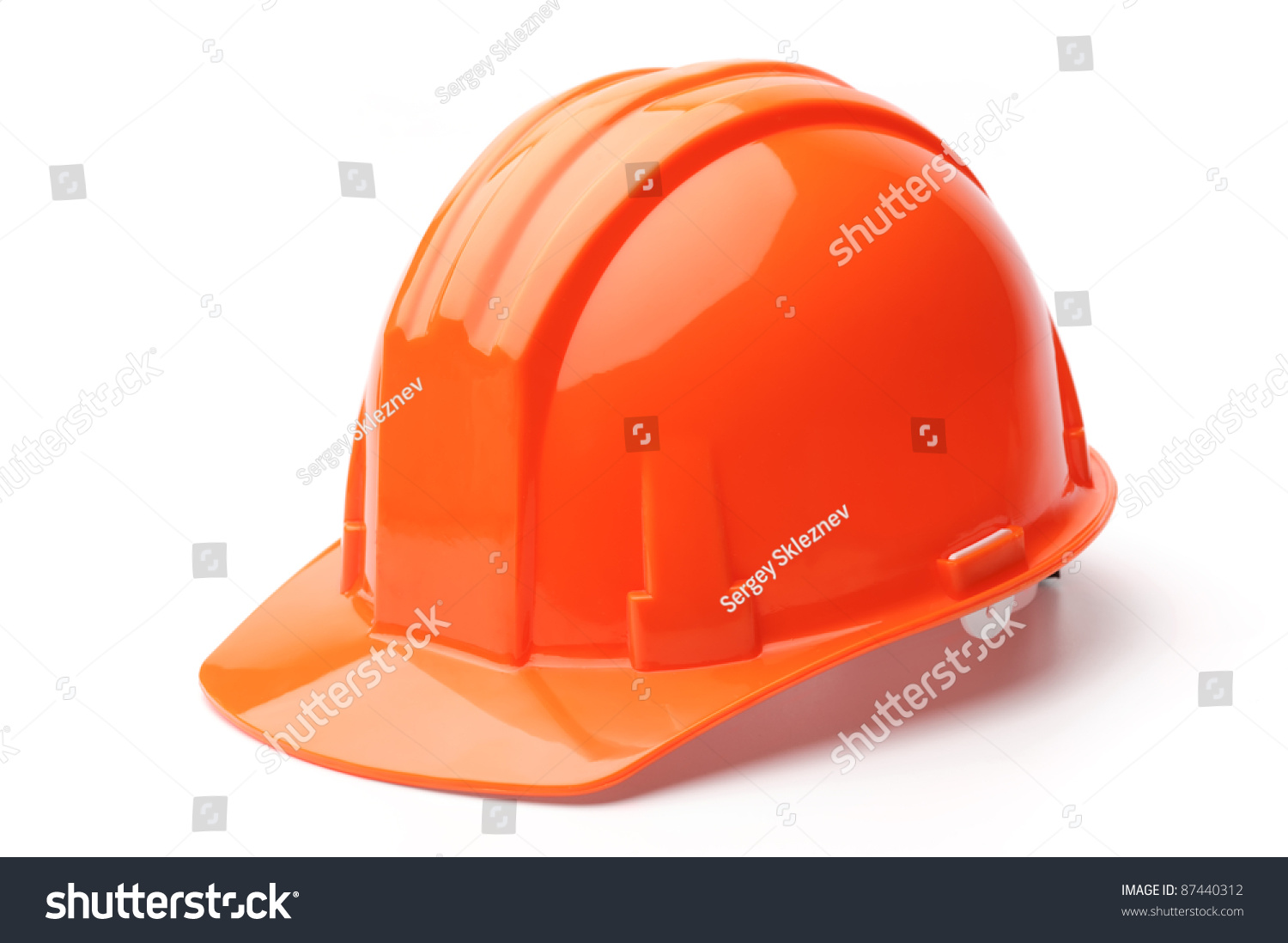 Hard Hat Isolated On White Background Stock Photo 87440312 - Shutterstock