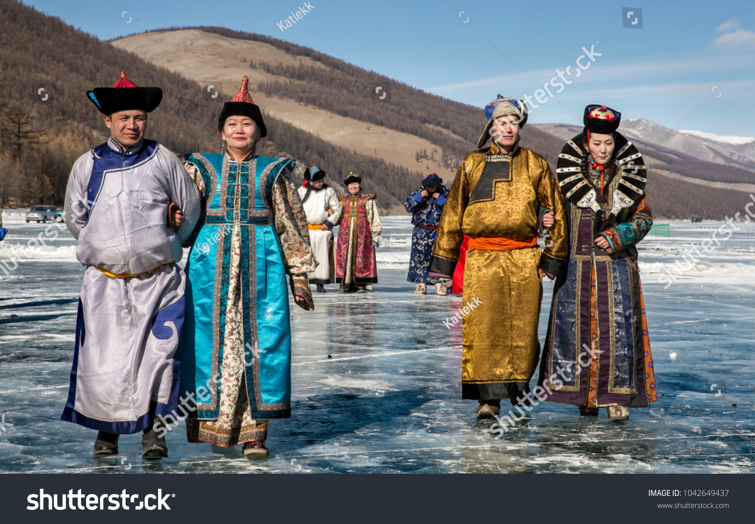 Hatgal Mongolia 4th March 2018 Mongolian Stock Photo (Edit Now) 1042649437