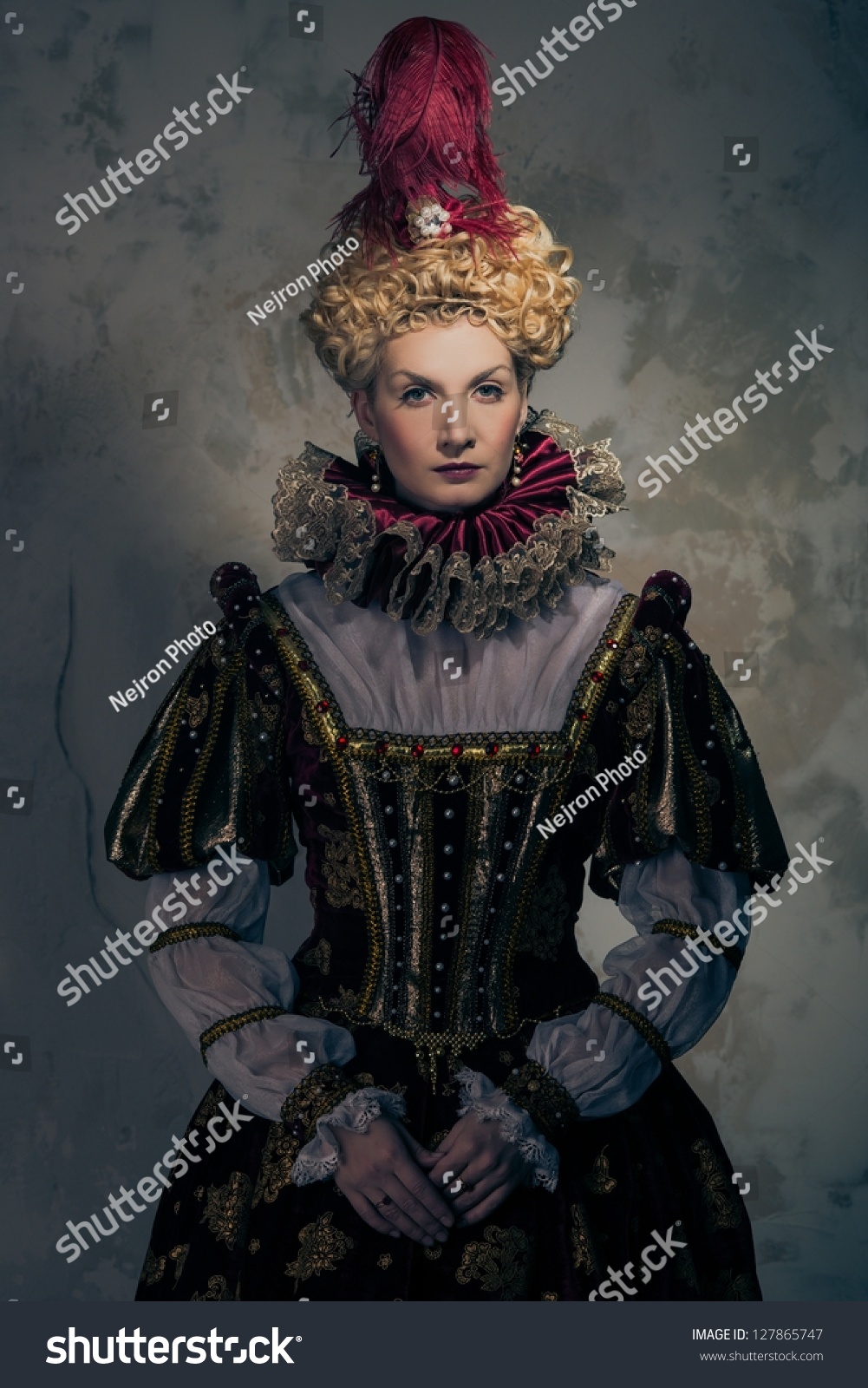 Haughty Queen Royal Dress Stock Photo 127865747 - Shutterstock