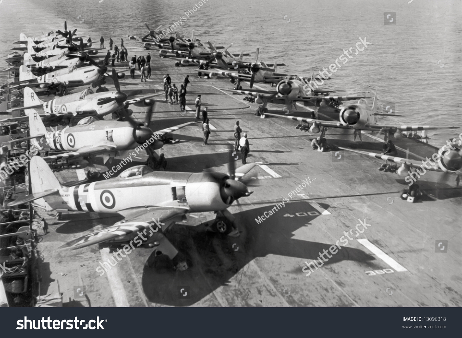 Hawker Sea Furies Aboard Hms Glory Stock Photo 13096318 - Shutterstock