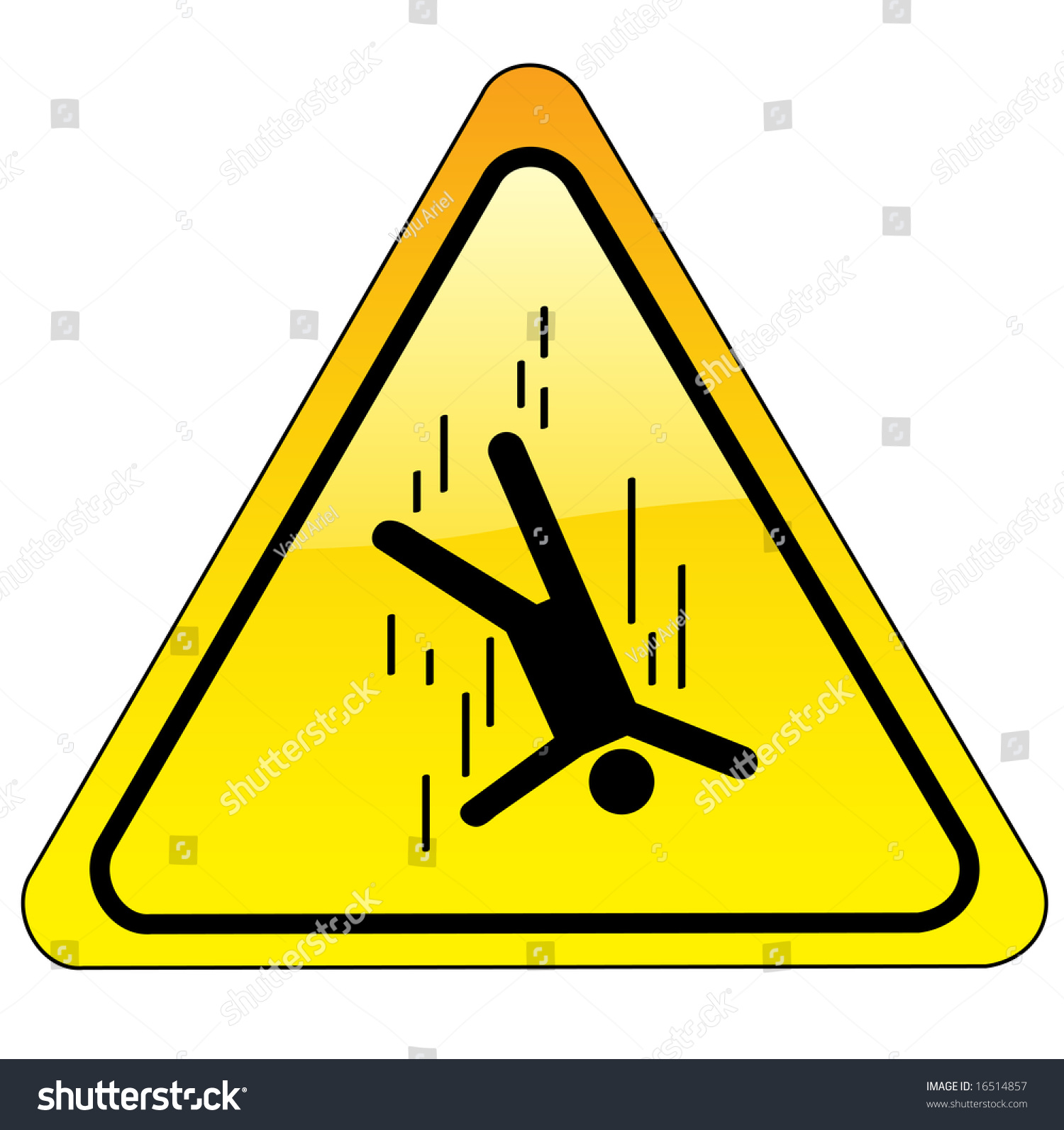 Hazard Sign - Caution Fall - Also Available As Vector - 16514857 ...