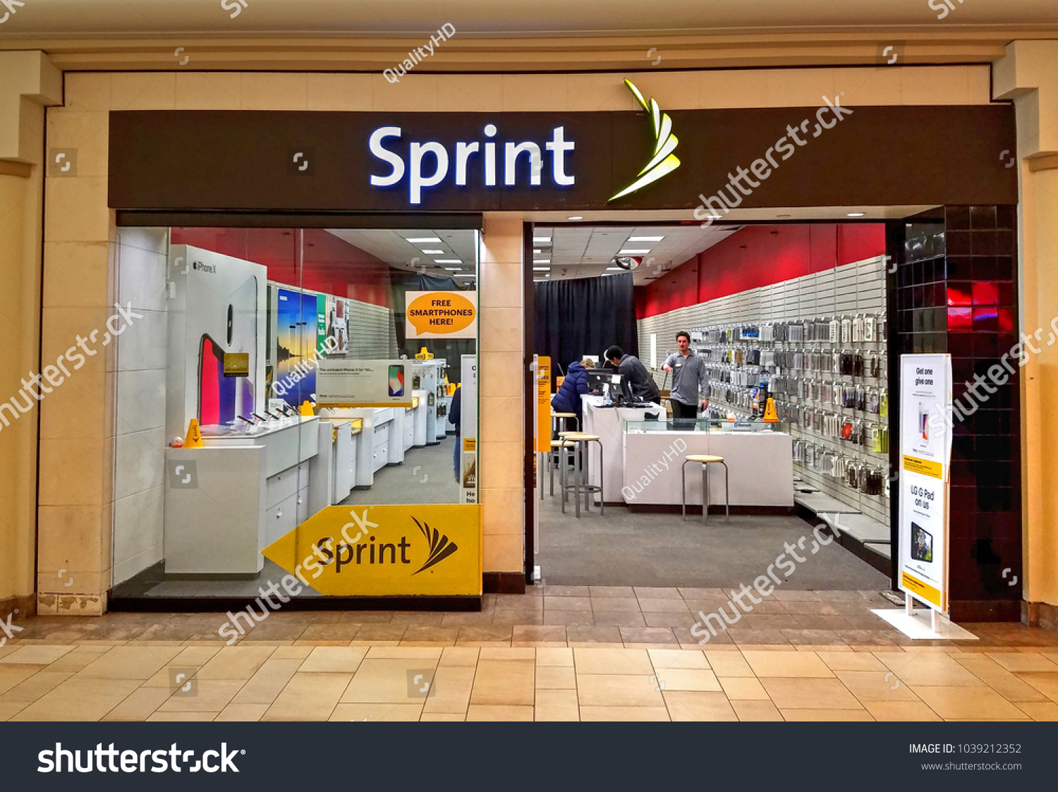 Hdr Image Sprint Wireless Mobile Cell Stock Photo Edit Now 1039212352