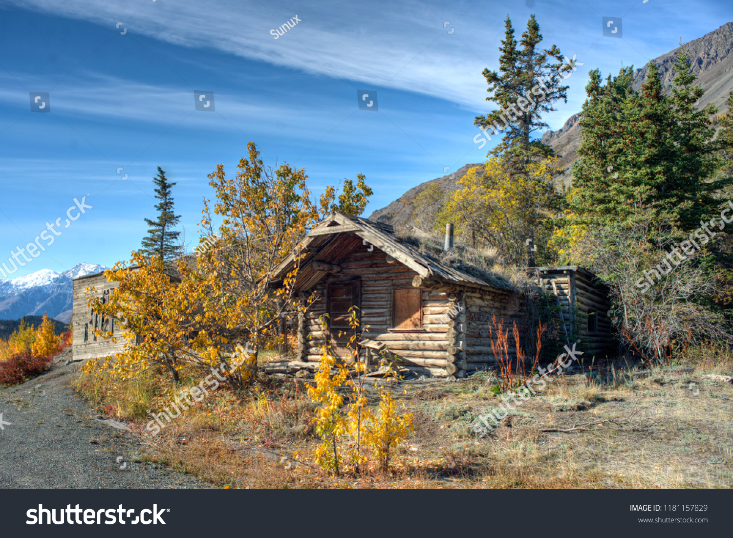 Hdri Abandoned Log Cabin Near Kluane Stock Photo Edit Now 1181157829