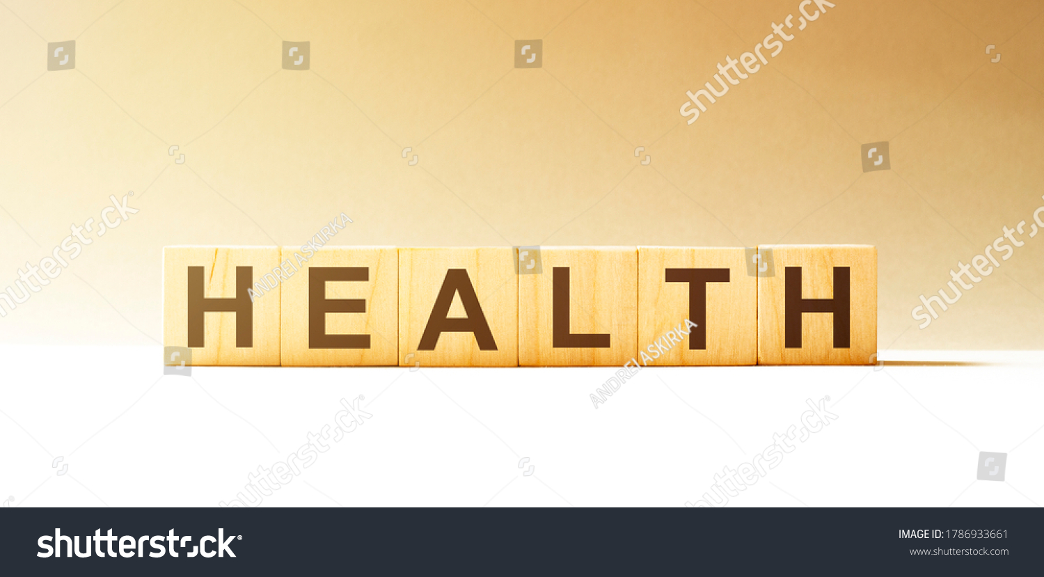 Health Word Wooden Blocks Letters Viral Stock Photo 1786933661 ...