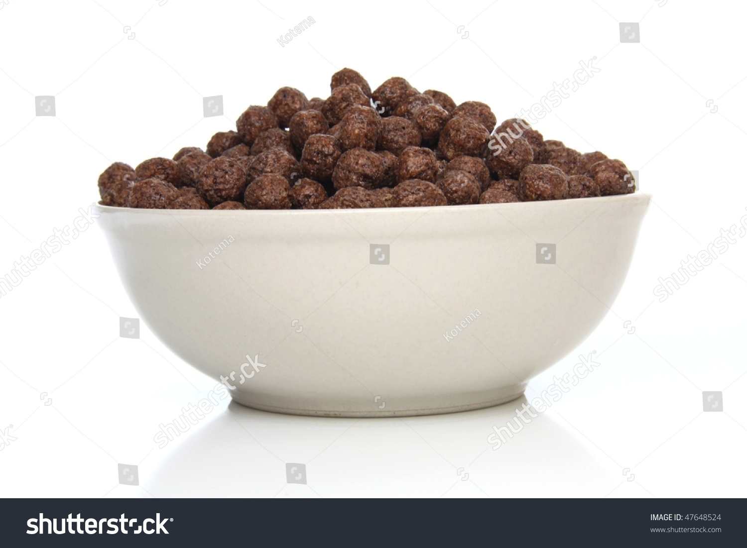 Healthy And Tasty Breakfast - Chocolate Cereals Stock Photo 47648524 ...