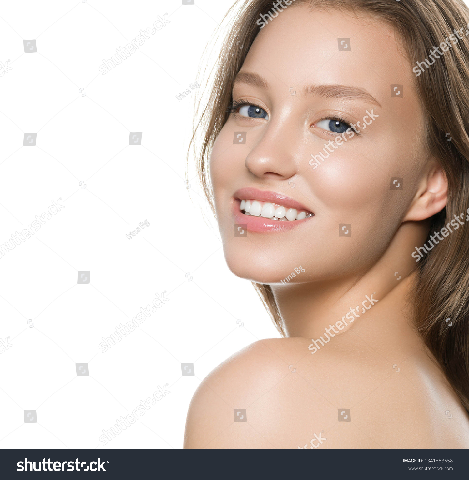 Healthy Skin Beautywoman Face Healthy Beautiful Stock Photo 1341853658 ...